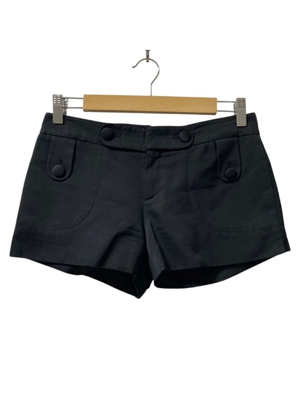 Gucci Cotton Silk 'in Turlocking Embroidery Shorts Black 36